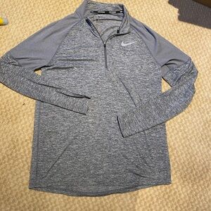 NEW Nike Dri-Fit Element CD8273-021 Gray 1/2 Zip Running Shirt Mens Size M MED